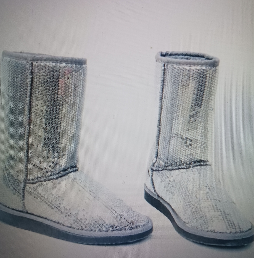 UGG Silver Sequin Boots